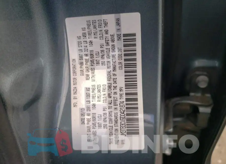 JM3TB3CV9D0421874 Photo# 12