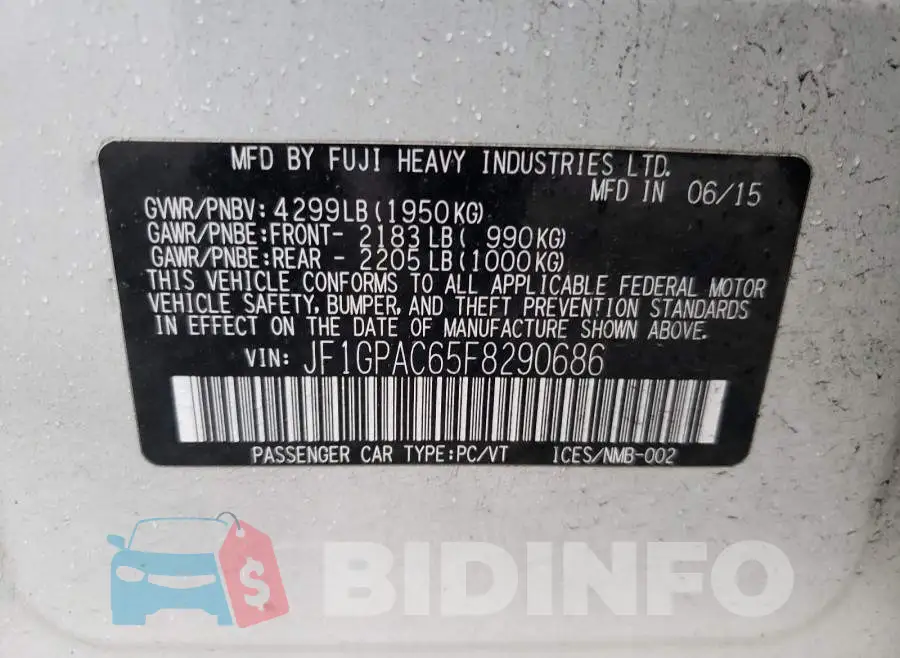 JF1GPAC65F8290686 Photo# 10