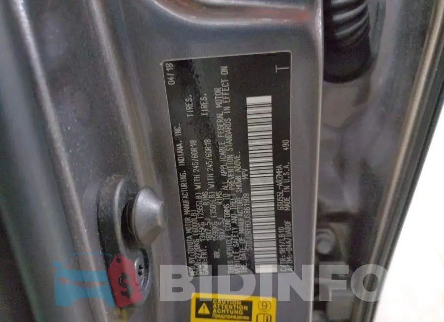 5TDJZRFH3JS861909 Photo# 10