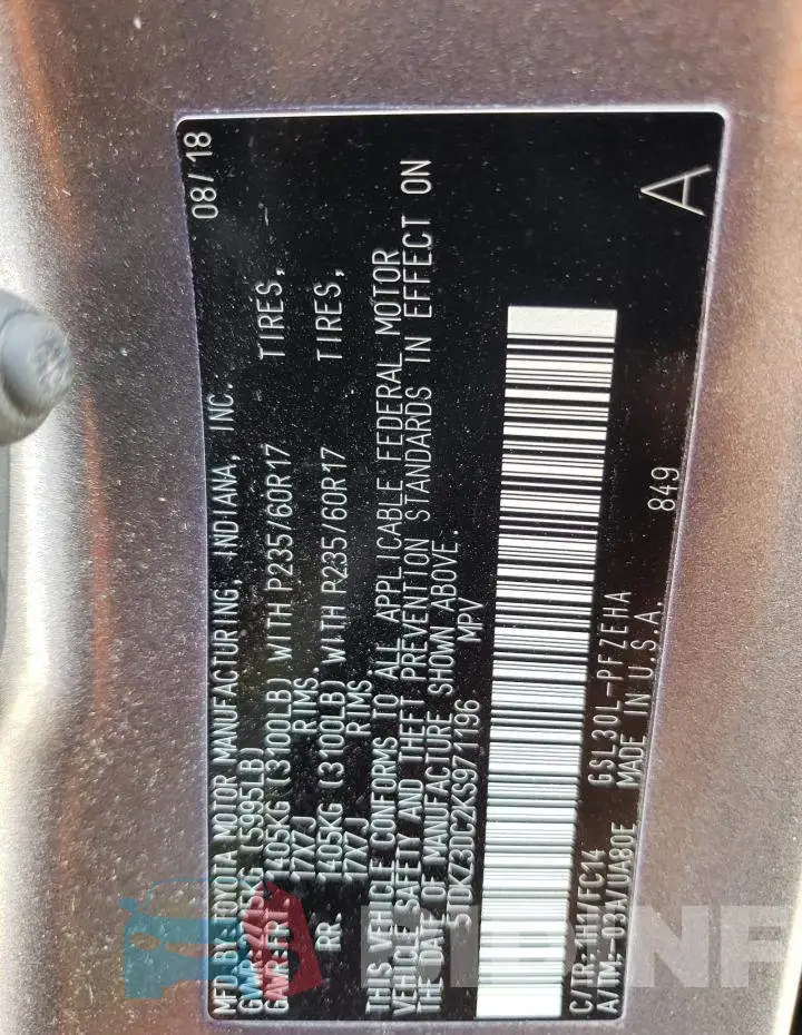 5TDKZ3DC2KS971196 Photo# 10