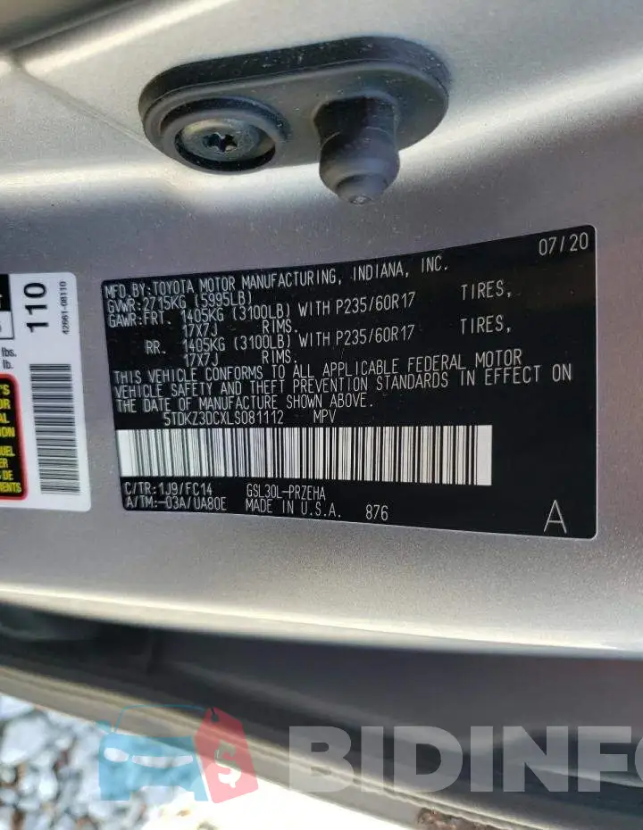 5TDKZ3DCXLS081112 Photo# 10