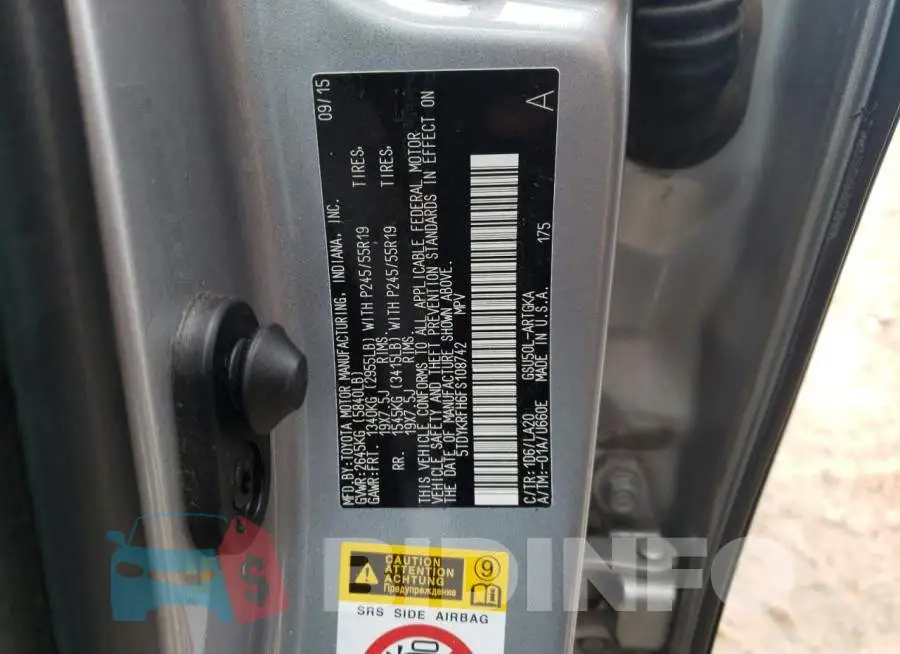5TDYKRFH6FS108742 Photo# 13