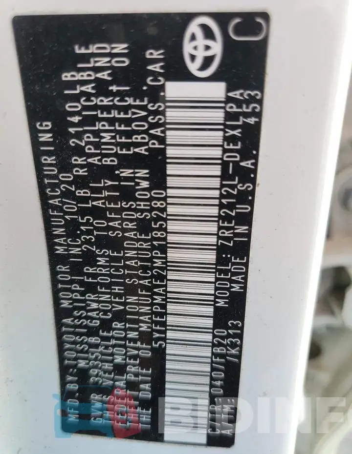 5YFEPMAE2MP185280 Photo# 10
