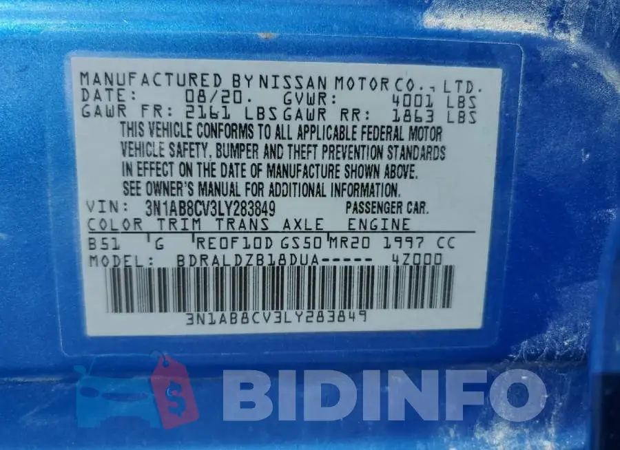 3N1AB8CV3LY283849 Photo# 10