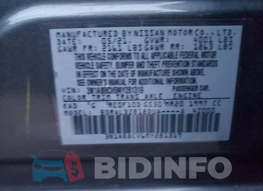 3N1AB8CV6MY281319 Photo# 12
