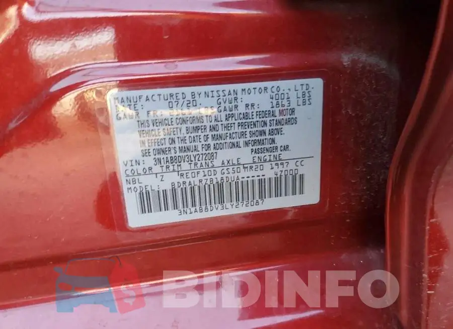 3N1AB8DV3LY272087 Photo# 12