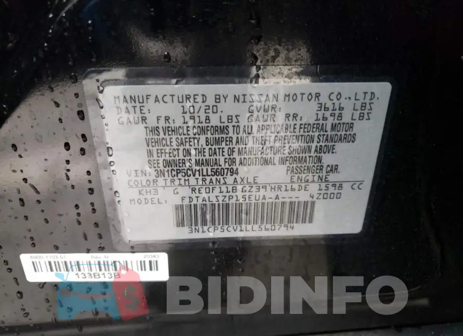 3N1CP5CV1LL560794 Photo# 10