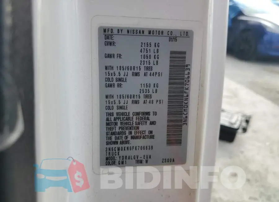 3N6CM0KN6FK706639 Photo# 12