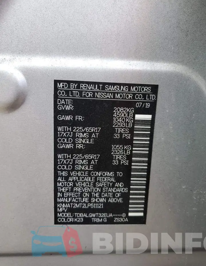 KNMAT2MT2LP511121 Photo# 12