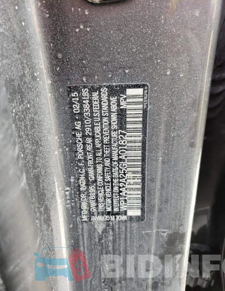 WP1AA2A25GLA01827 Photo# 10