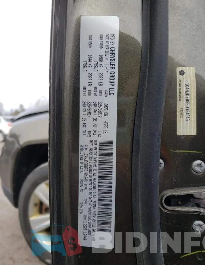 1C4NJDEB8FD184643 Photo# 13