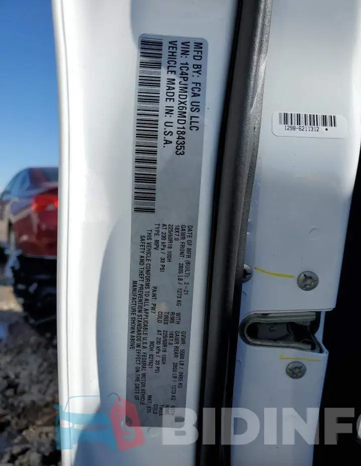 1C4PJMDX6MD184353 Photo# 10