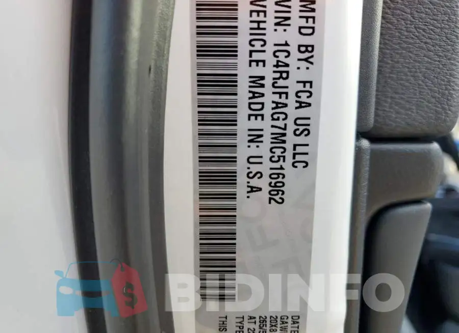 1C4RJFAG7MC516952 Photo# 10