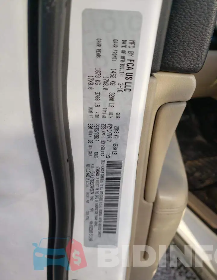 1C4RJFAG9GC409674 Photo# 10