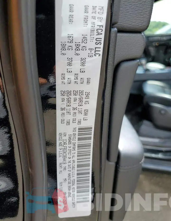 1C4RJFBG3KC854418 Photo# 10