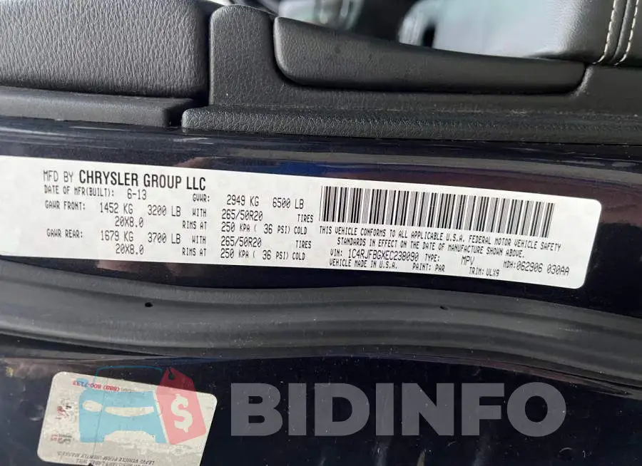 1C4RJFBGXEC238090 Photo# 10