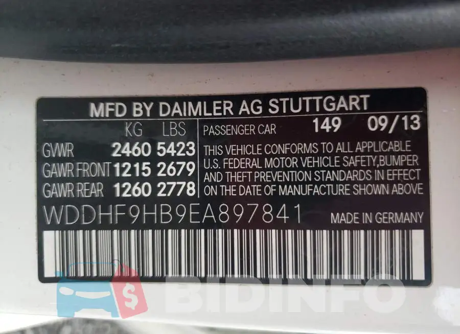 WDDHF9HB9EA897841 Photo# 12