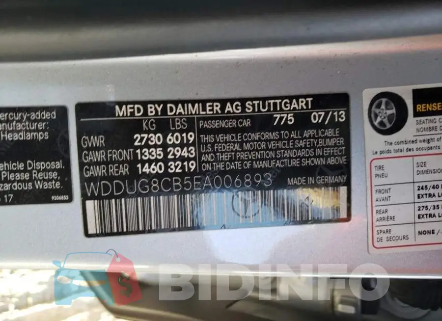 WDDUG8CB5EA006893 Photo# 10