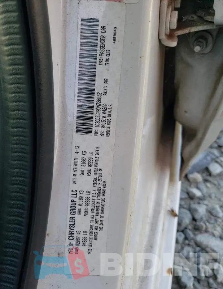 1C3CDZCB0DN720852 Photo# 10