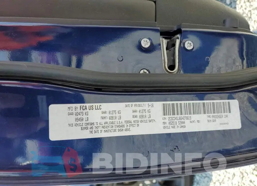 2C3CDXGJ6GH278615 Photo# 10