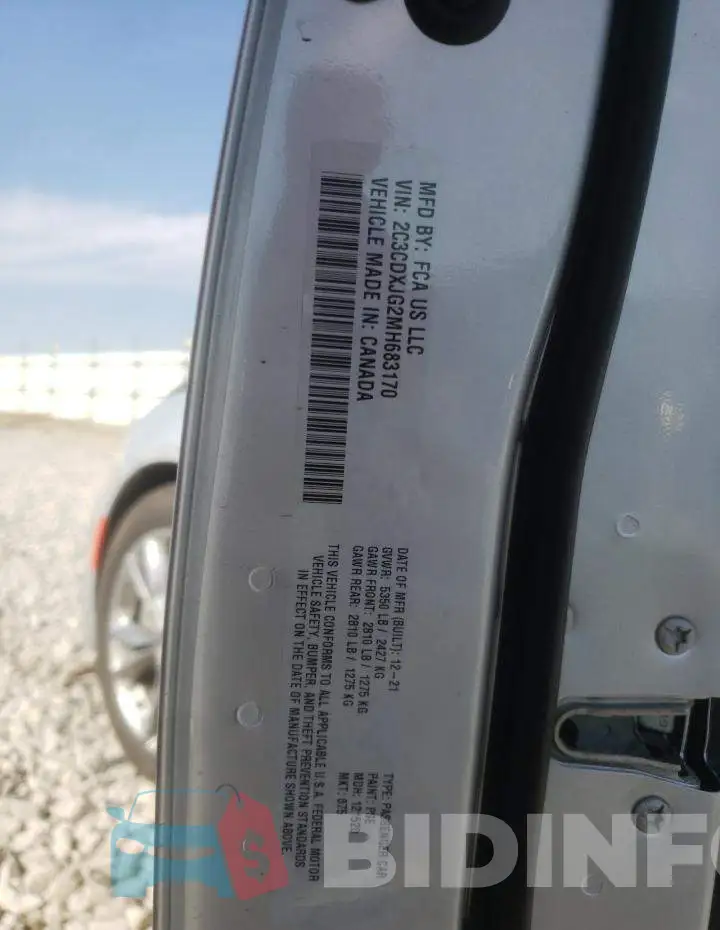 2C3CDXJG2MH683170 Photo# 10
