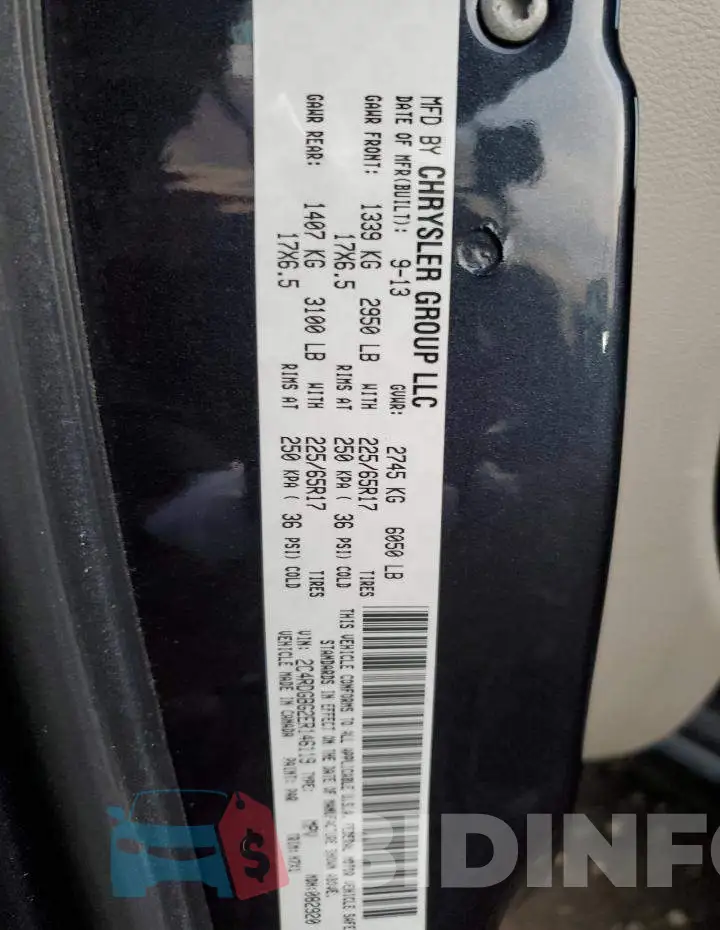 2C4RDGBG2ER146119 Photo# 10