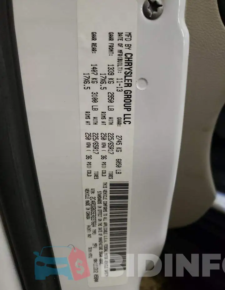 2C4RDGBG5ER227664 Photo# 13