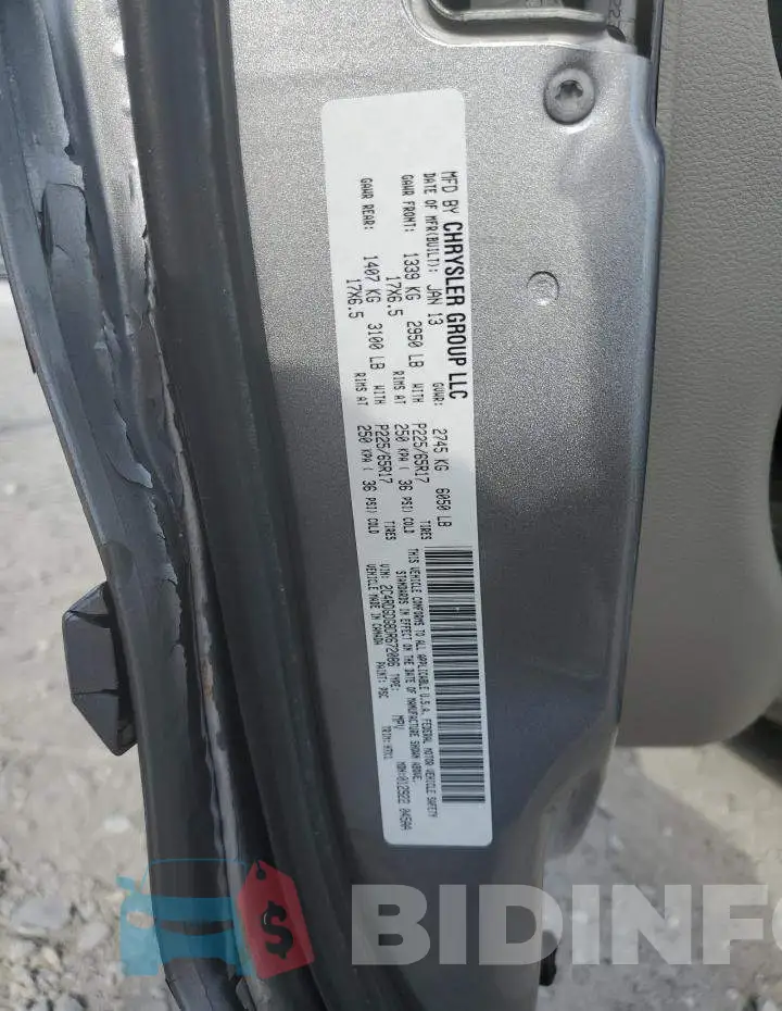 2C4RDGDG8DR672086 Photo# 10