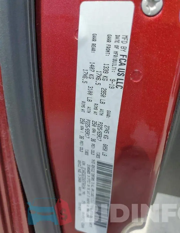2C4RDGEG5KR760184 Photo# 13