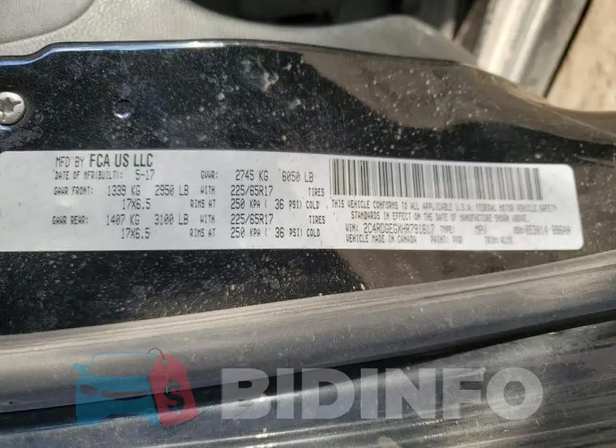 2C4RDGEGXHR791617 Photo# 10