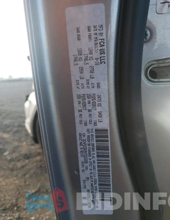 3C4PDCBG9HT523269 Photo# 10