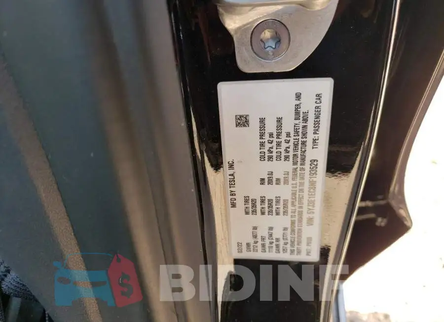 5YJ3E1EC8NF193529 Photo# 10