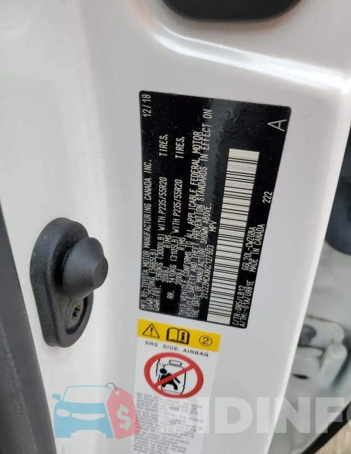 2T2ZZMCAXKC127903 Photo# 10