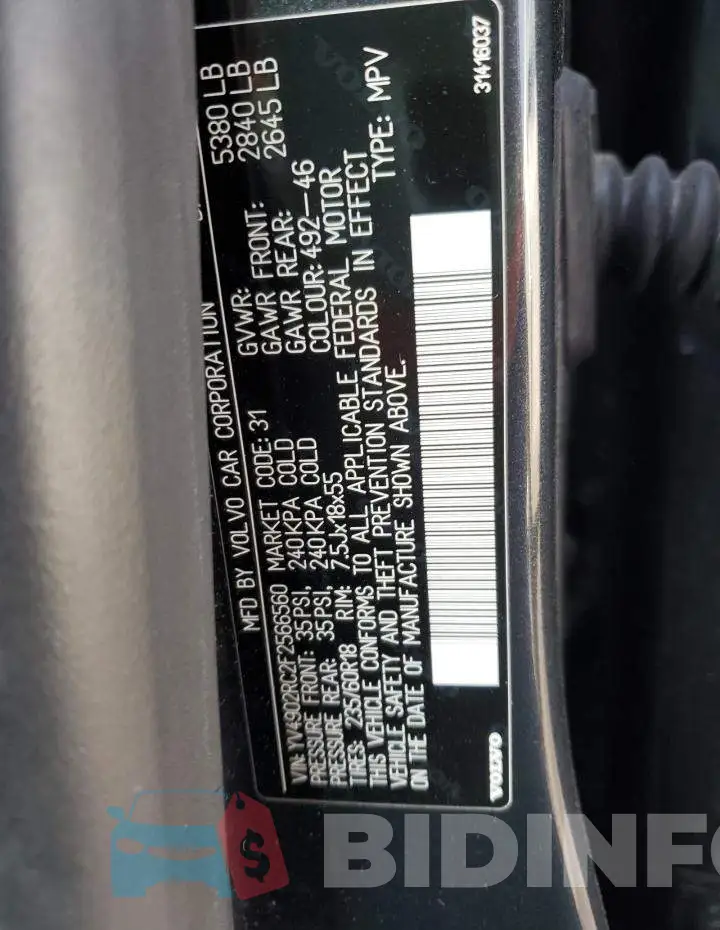 YV4902RC2F2566560 Photo# 10