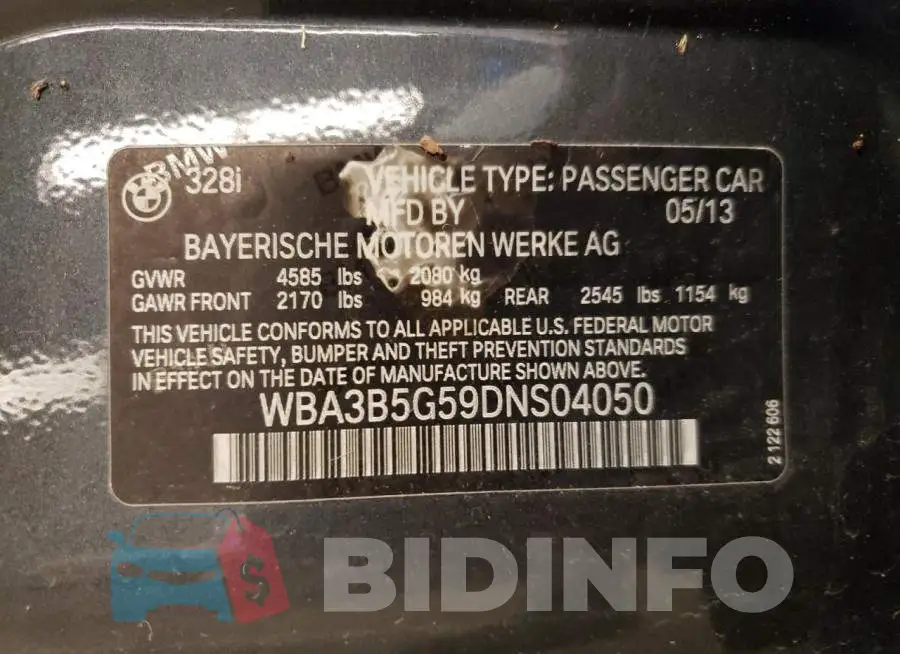 WBA3B5G59DNS04050 Photo# 10