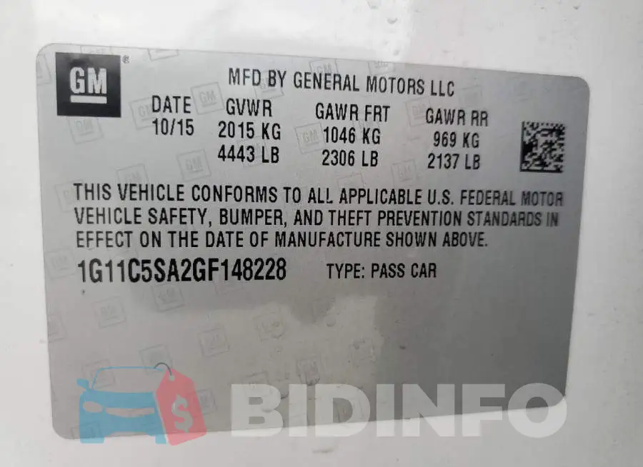 1G11C5SA2GF148228 Photo# 12