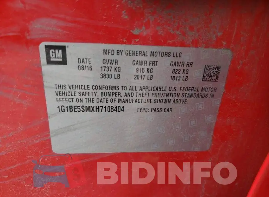 1G1BE5SMXH7108404 Photo# 10