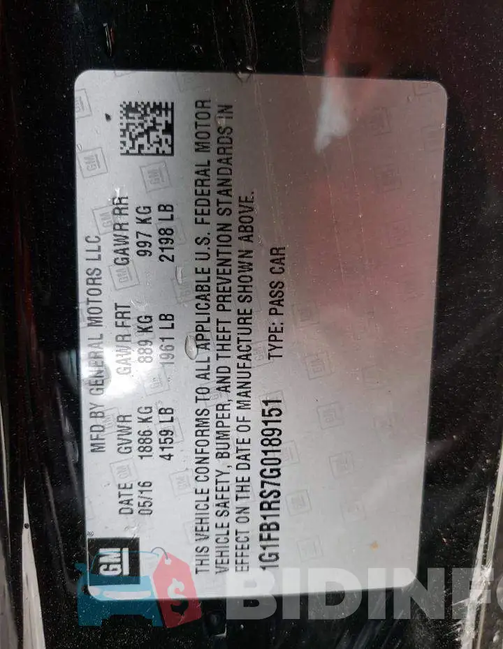 1G1FB1RS7G0189151 Photo# 12