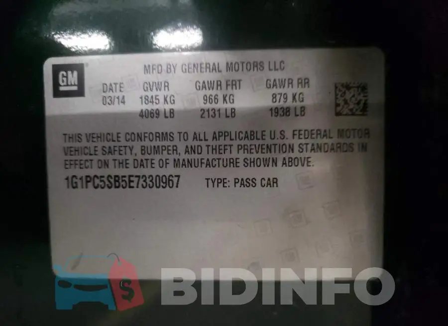 1G1PC5SB5E7330967 Photo# 12