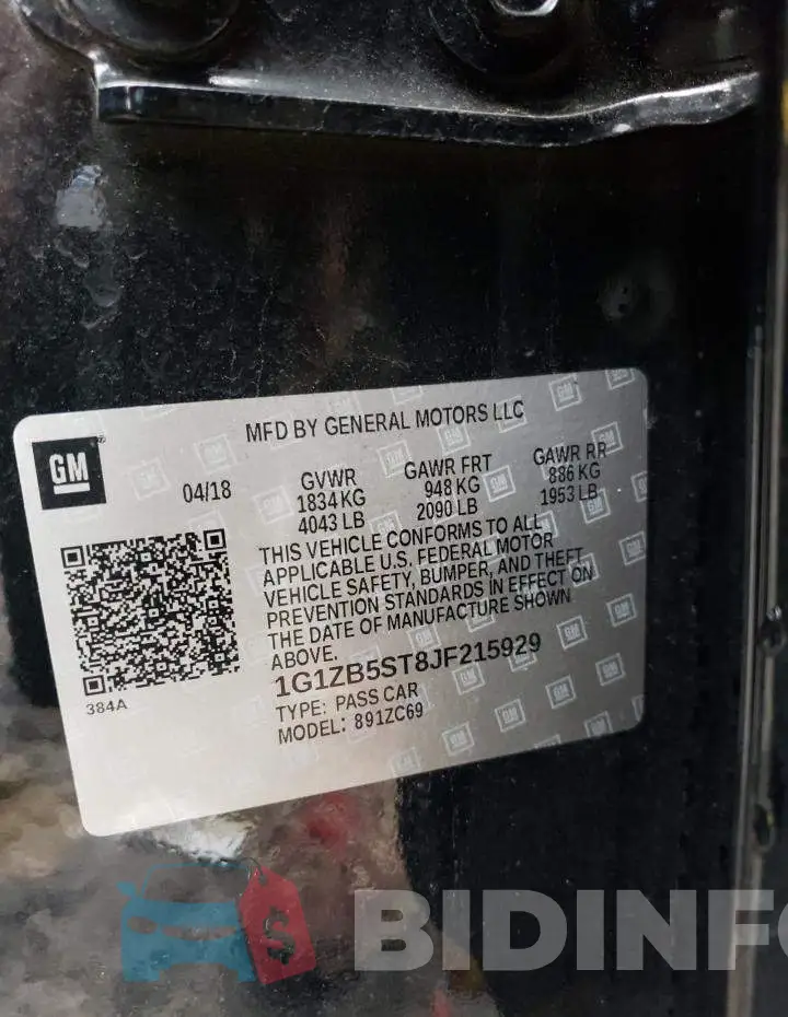 1G1ZB5ST8JF215929 Photo# 10