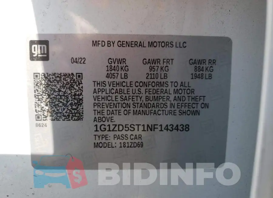 1G1ZD5ST1NF143438 Photo# 10