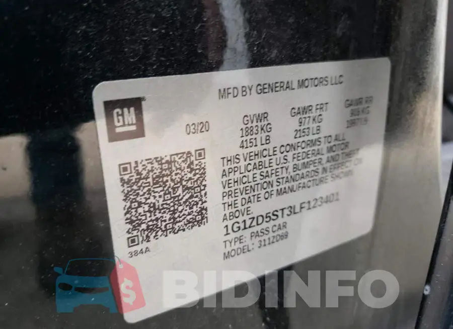 1G1ZD5ST3LF123401 Photo# 10