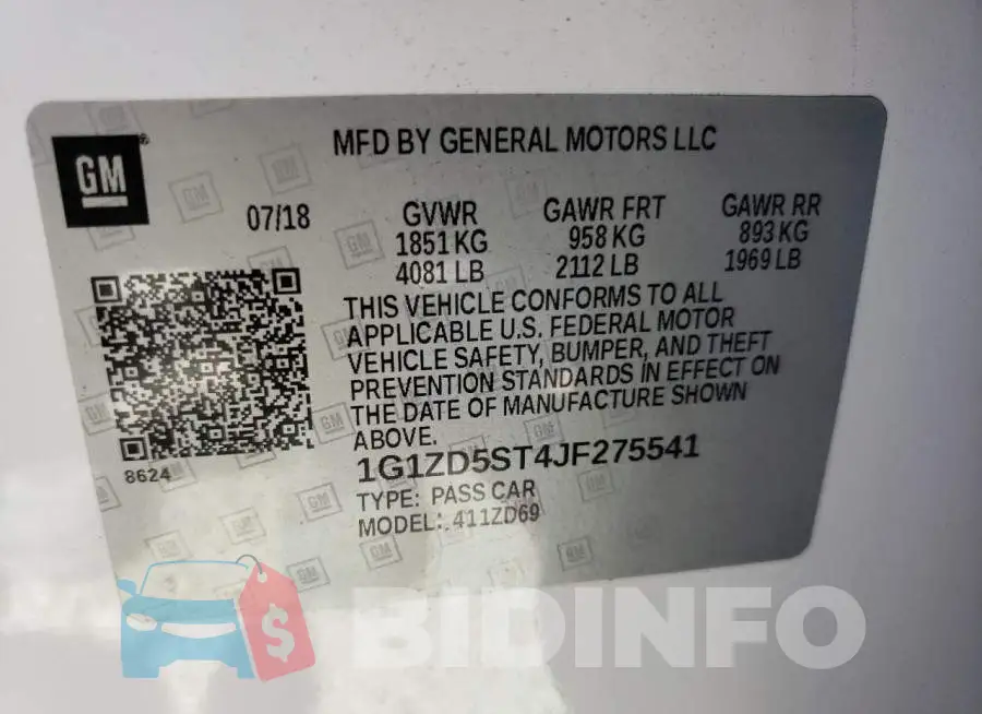 1G1ZD5ST4JF275541 Photo# 10
