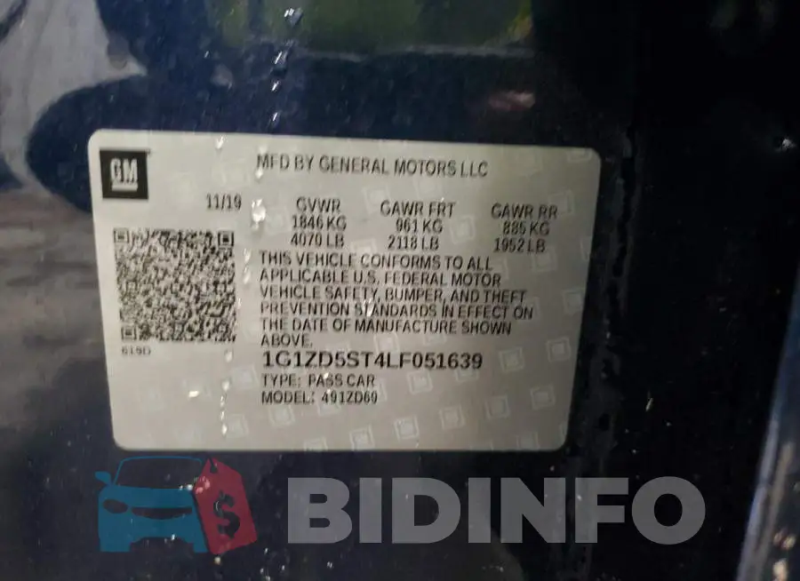 1G1ZD5ST4LF051639 Photo# 12