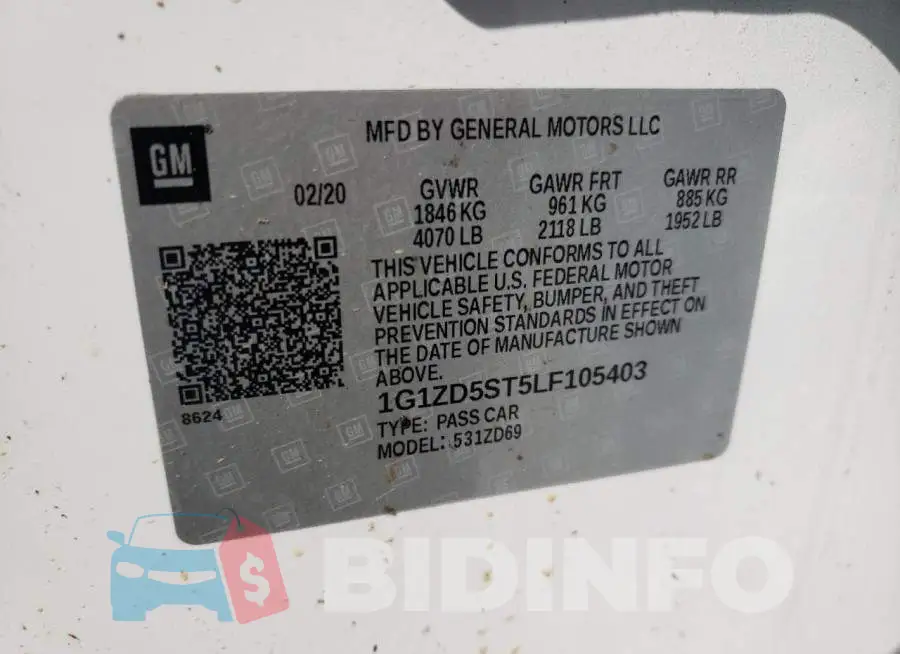 1G1ZD5ST5LF105403 Photo# 10