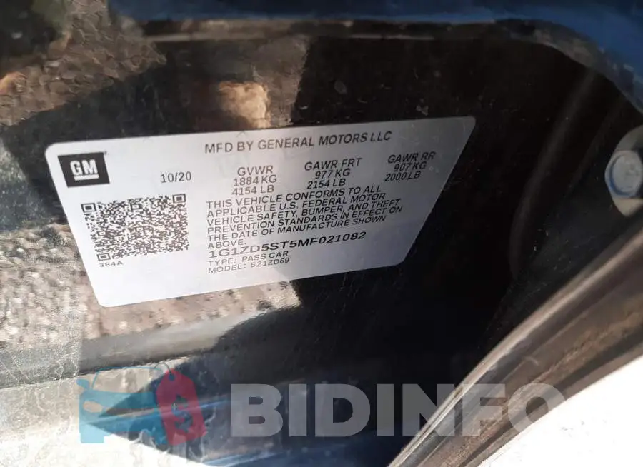 1G1ZD5ST5MF021082 Photo# 12