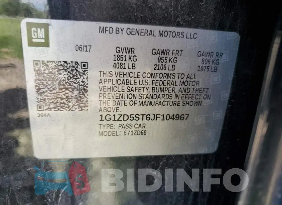 1G1ZD5ST6JF104967 Photo# 10