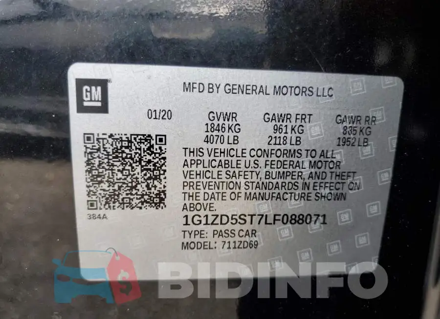 1G1ZD5ST7LF088071 Photo# 10