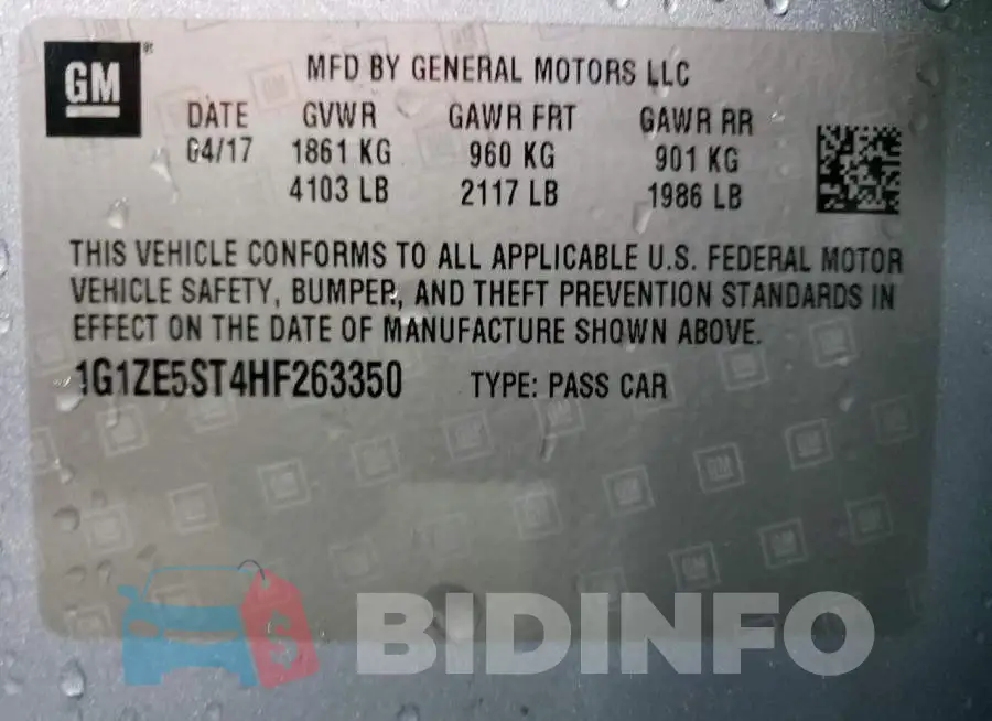1G1ZE5ST4HF263350 Photo# 12