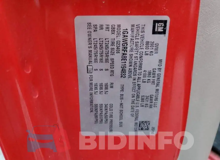 1GAWGRFA8E1194832 Photo# 13